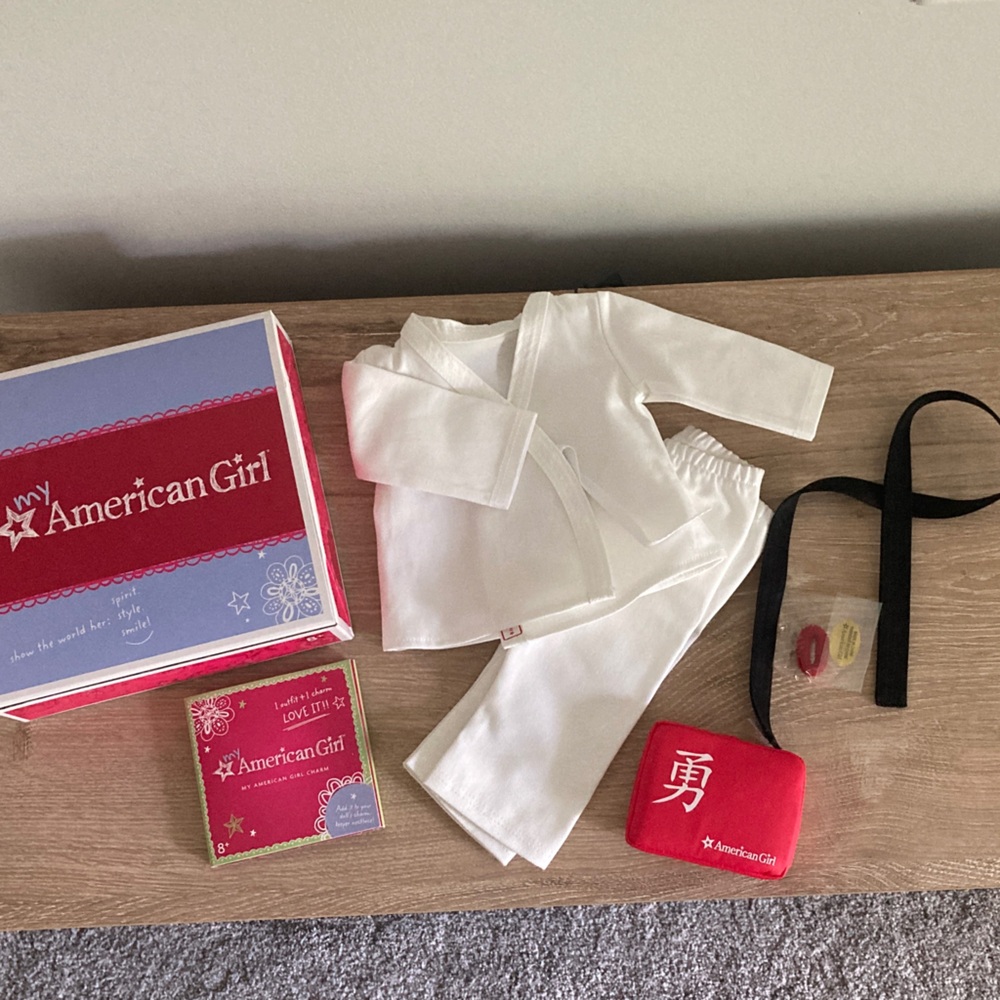 New My American Girl doll karate class set outfit